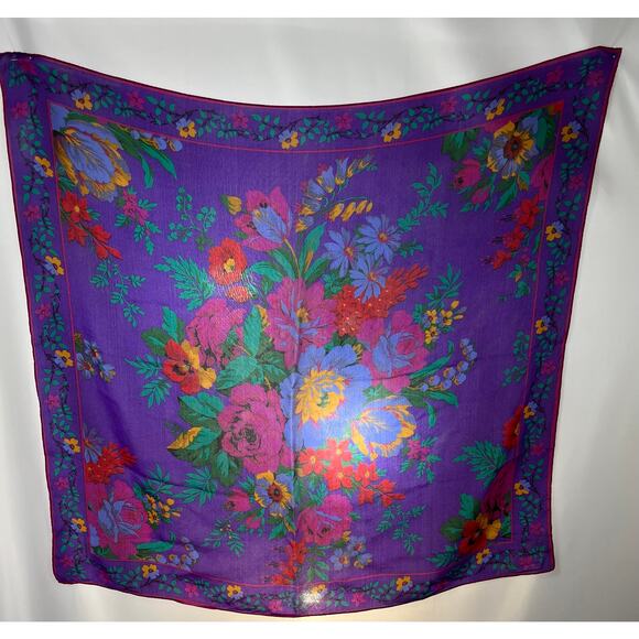 Liz Claiborne Square Silk Scarf - Picture 3 of 9